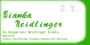 bianka neidlinger business card